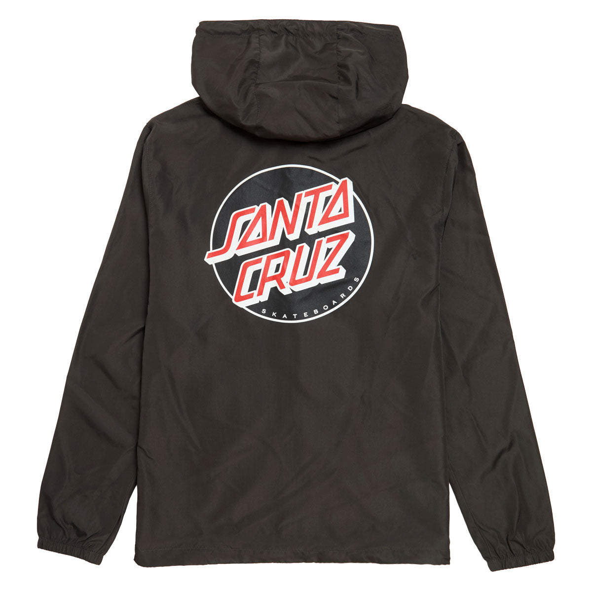 Santa Cruz Cruz Windbreaker Jacket - Graphite/Black/Red image 2