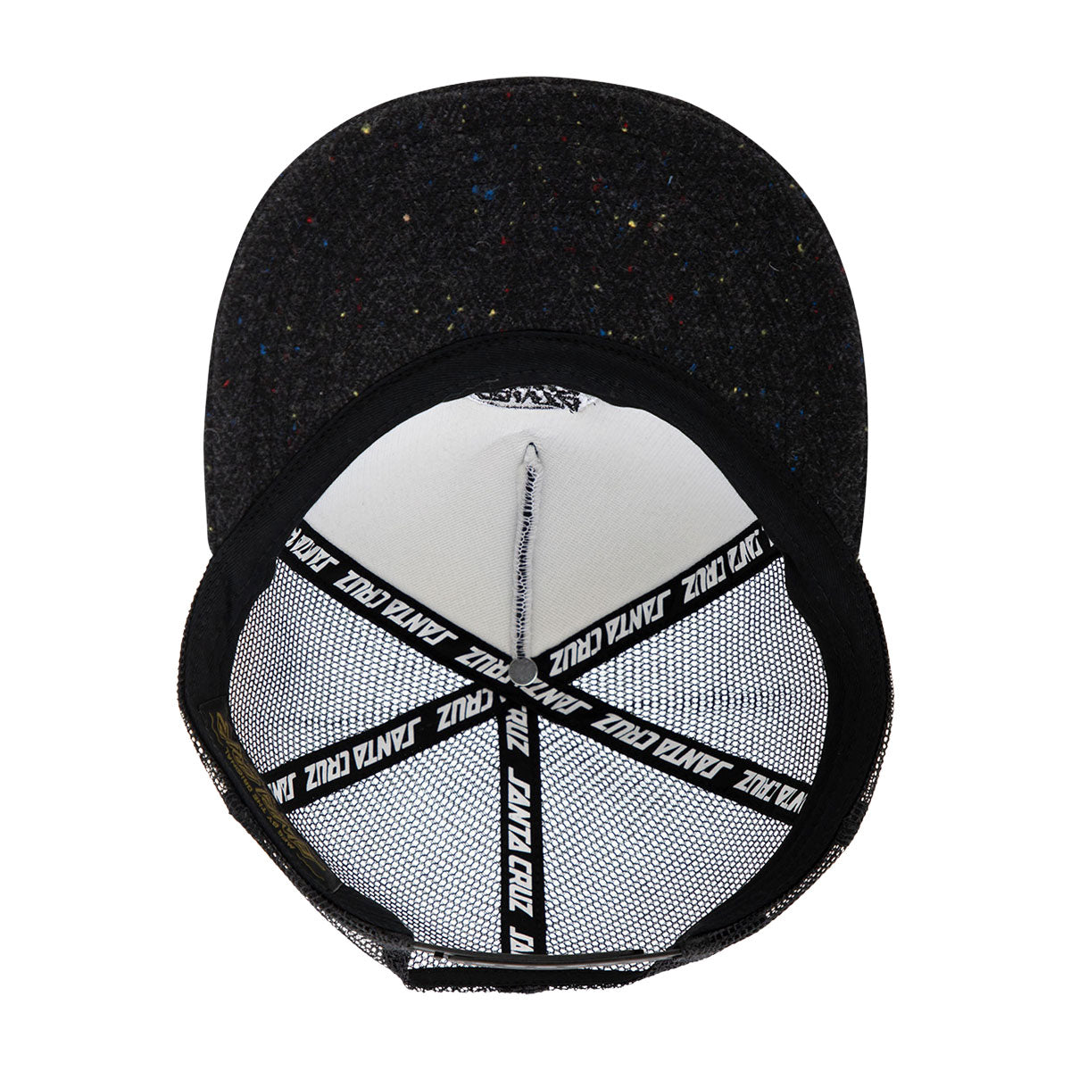 Santa Cruz Cruz Embroidered Trucker Hat - Black Speckle image 4