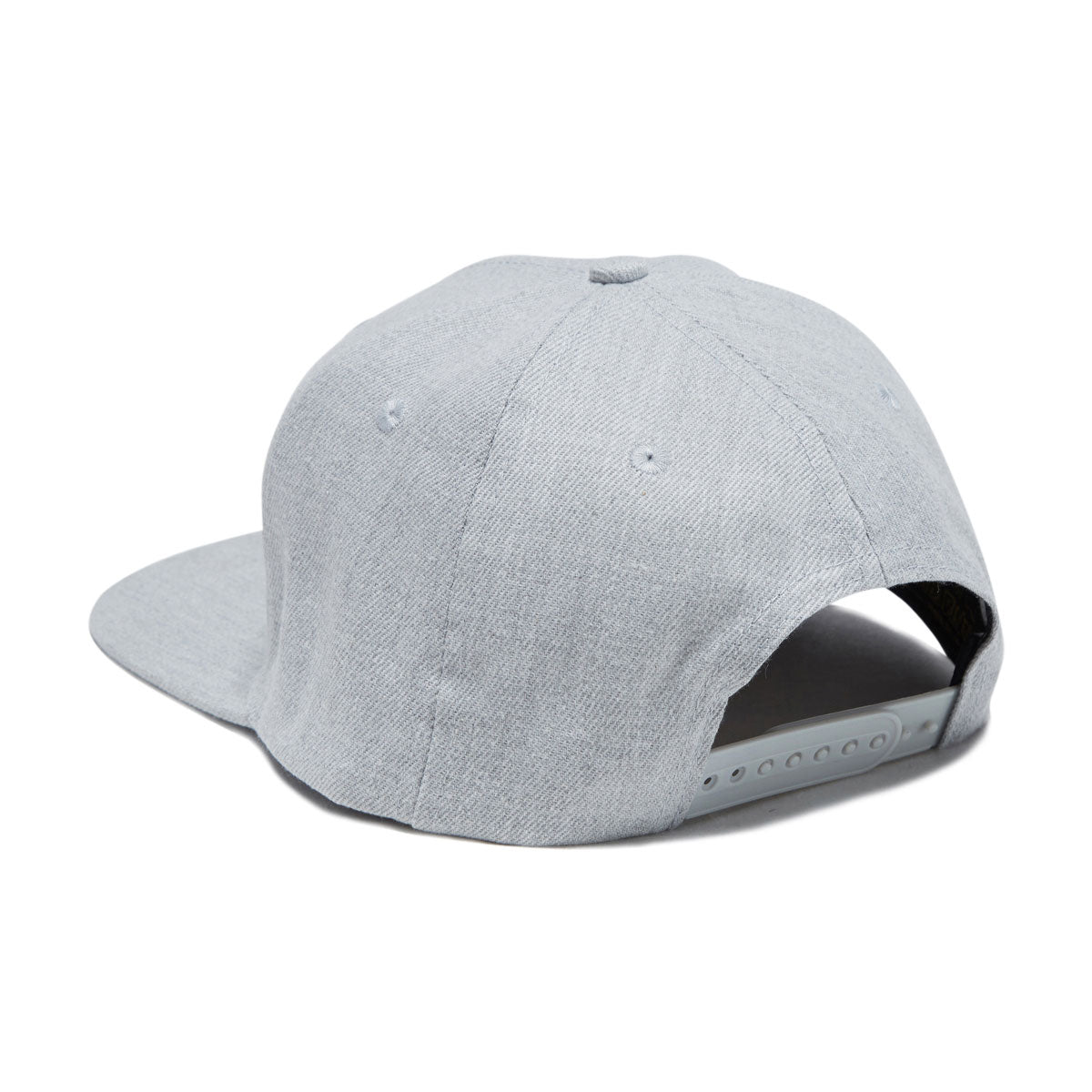 Santa Cruz Cruz Label Snapback Hat - Heather Grey/White/Silver image 2