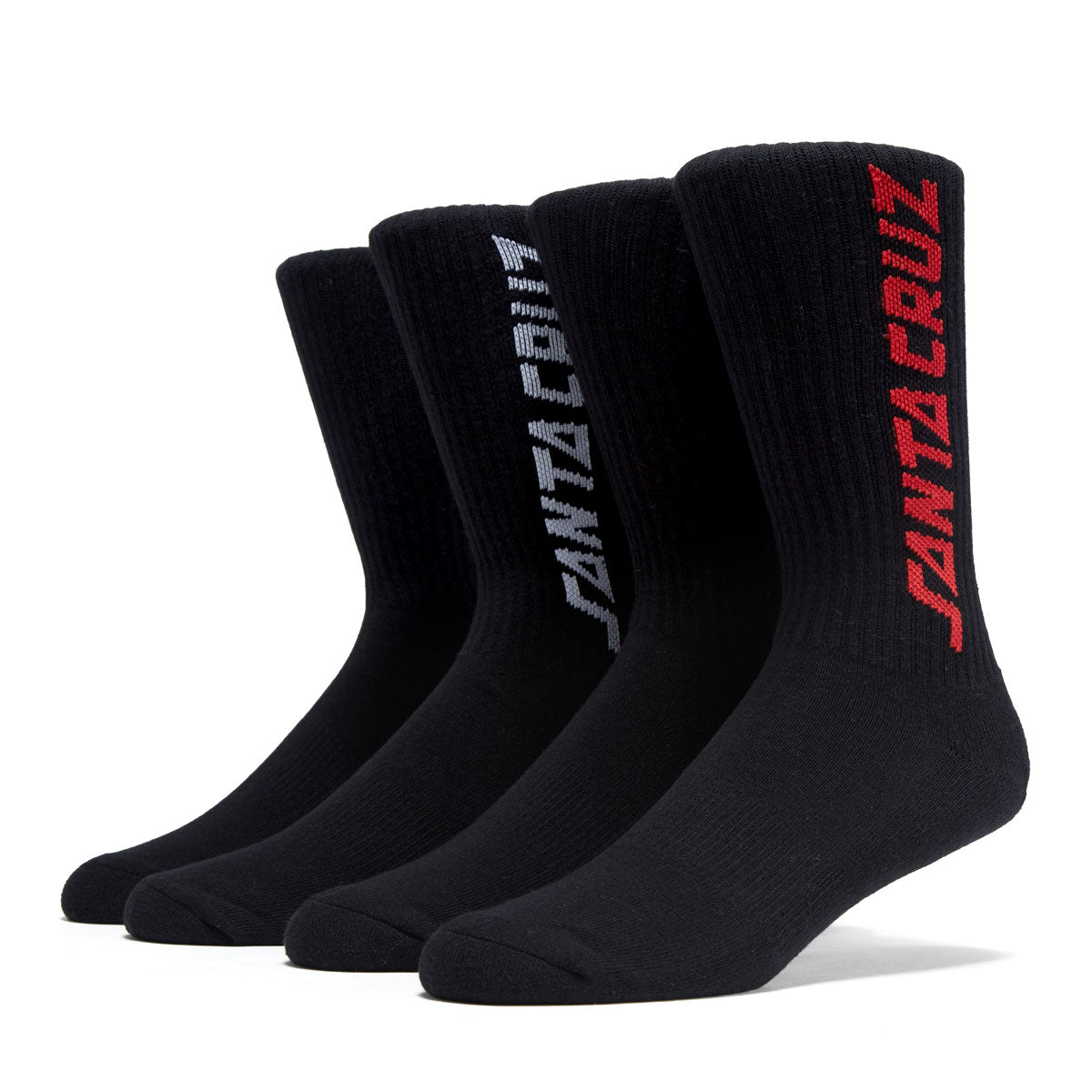 Santa Cruz Solid Strip 2 Pack Of Socks - Black Multi image 1