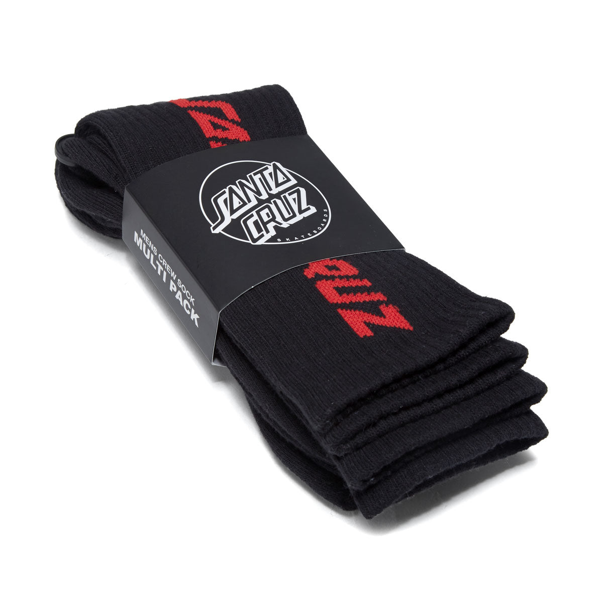 Santa Cruz Solid Strip 2 Pack Of Socks - Black Multi image 2