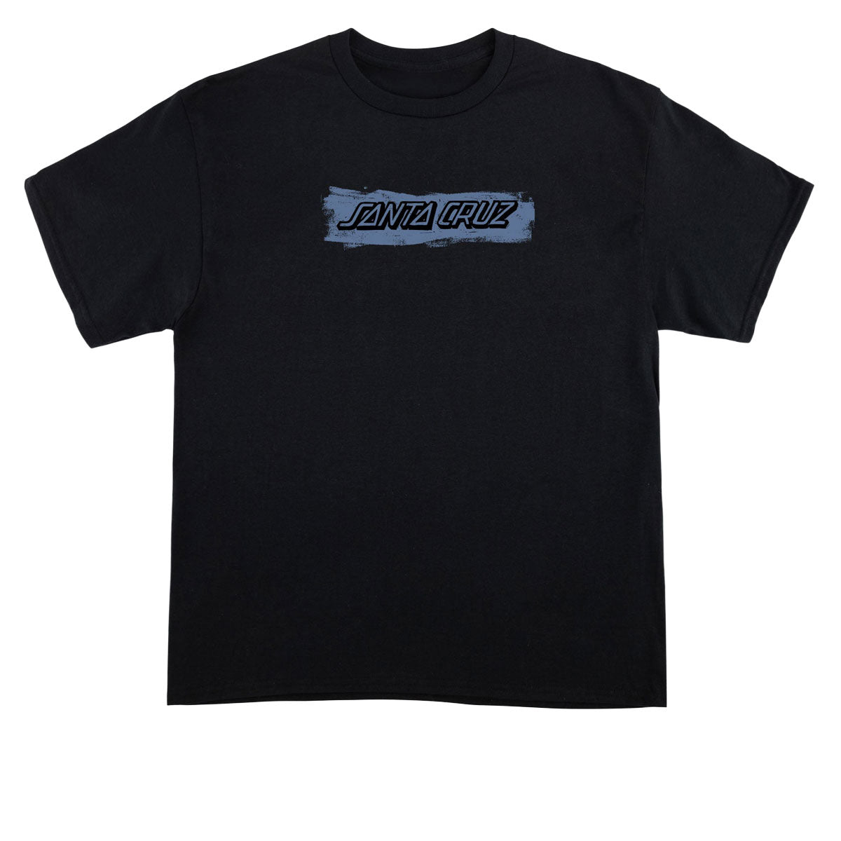 Santa Cruz Cut Strip Front T-Shirt - Black image 1