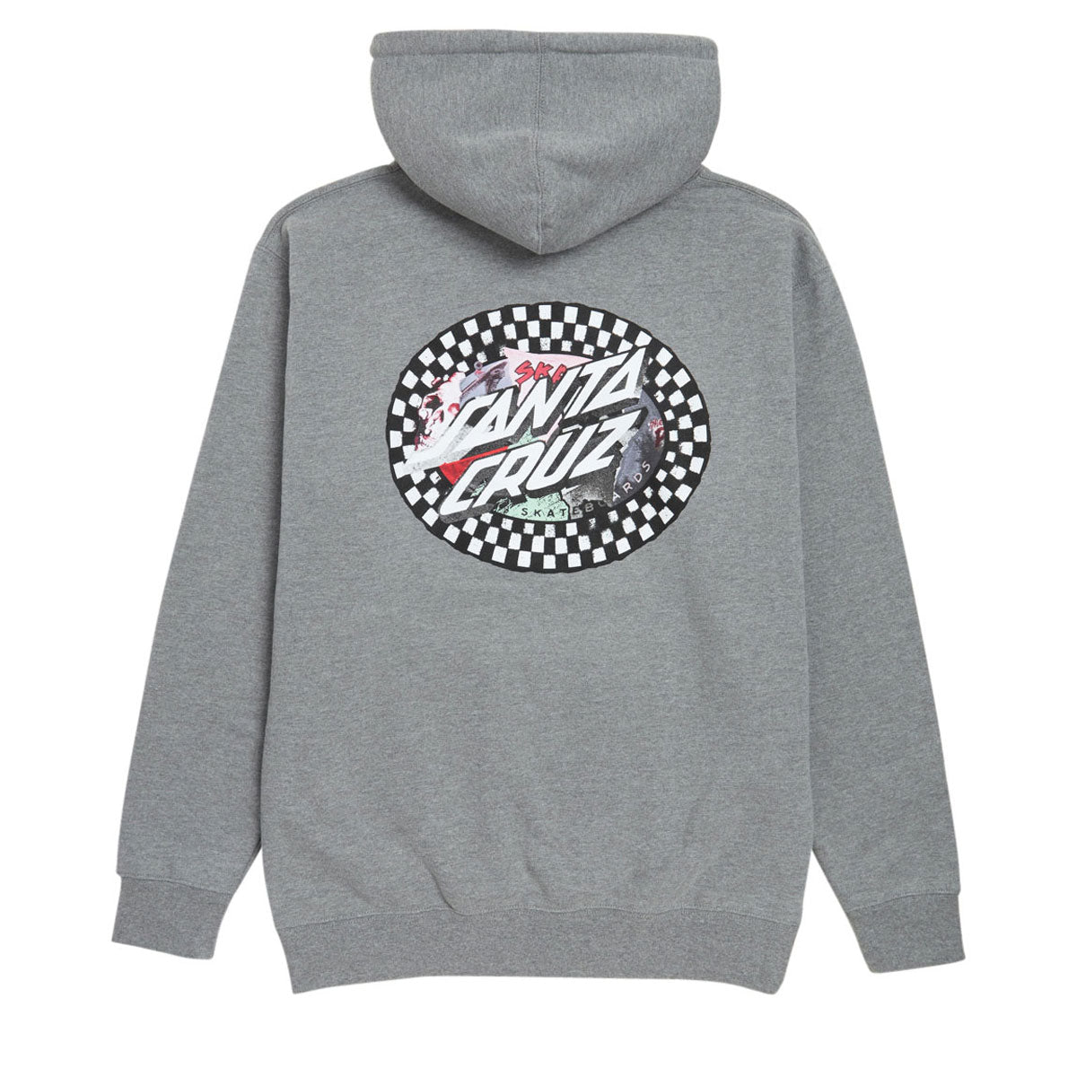 Santa Cruz Collage Oval Dot Hoodie - Gunmetal Heather image 1