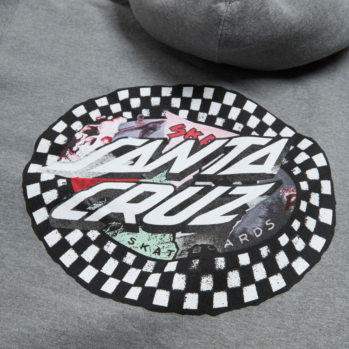Santa Cruz Collage Oval Dot Hoodie - Gunmetal Heather image 3