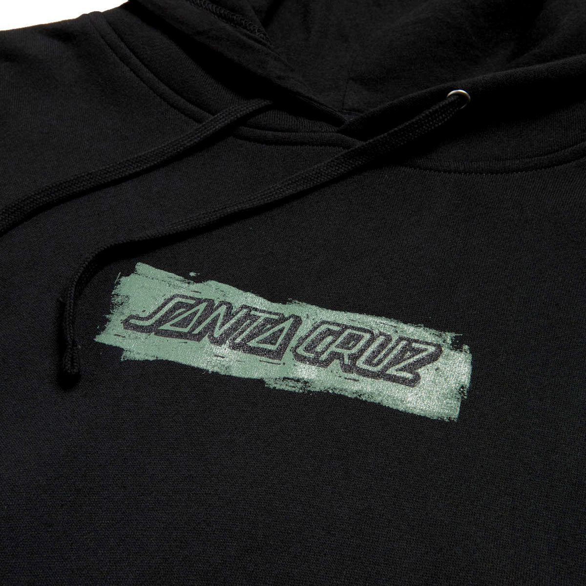 Santa Cruz Cut Strip Front Hoodie - Black image 2