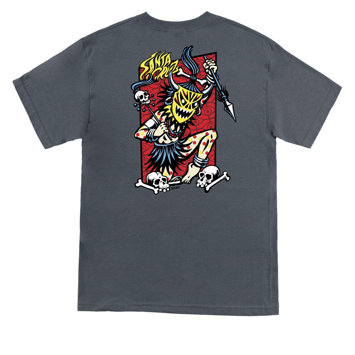 Santa Cruz Salba Voodoo Frame T-Shirt - Charcoal image 1