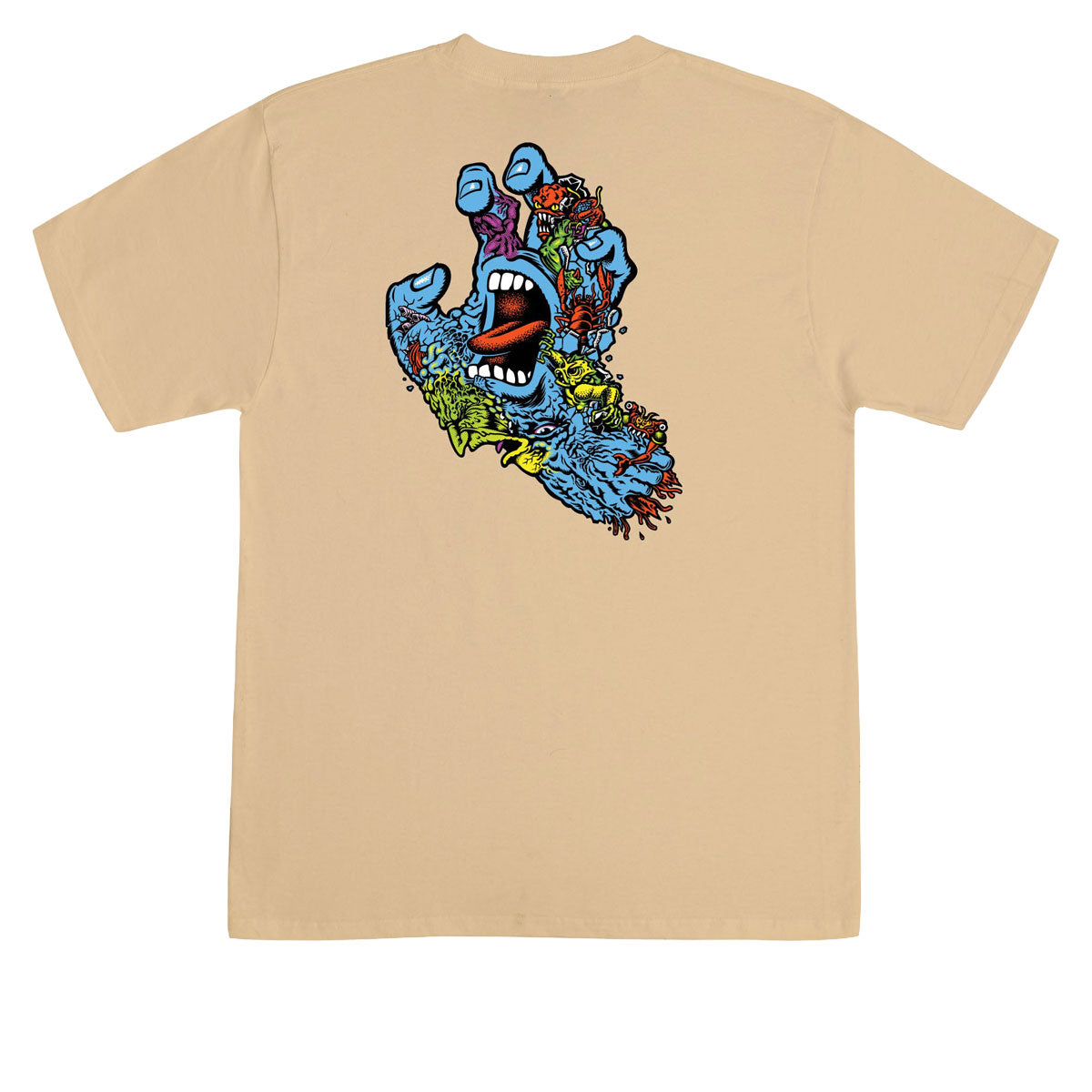 Santa Cruz Roskopp Screaming Five T-Shirt - Vegas Gold image 1