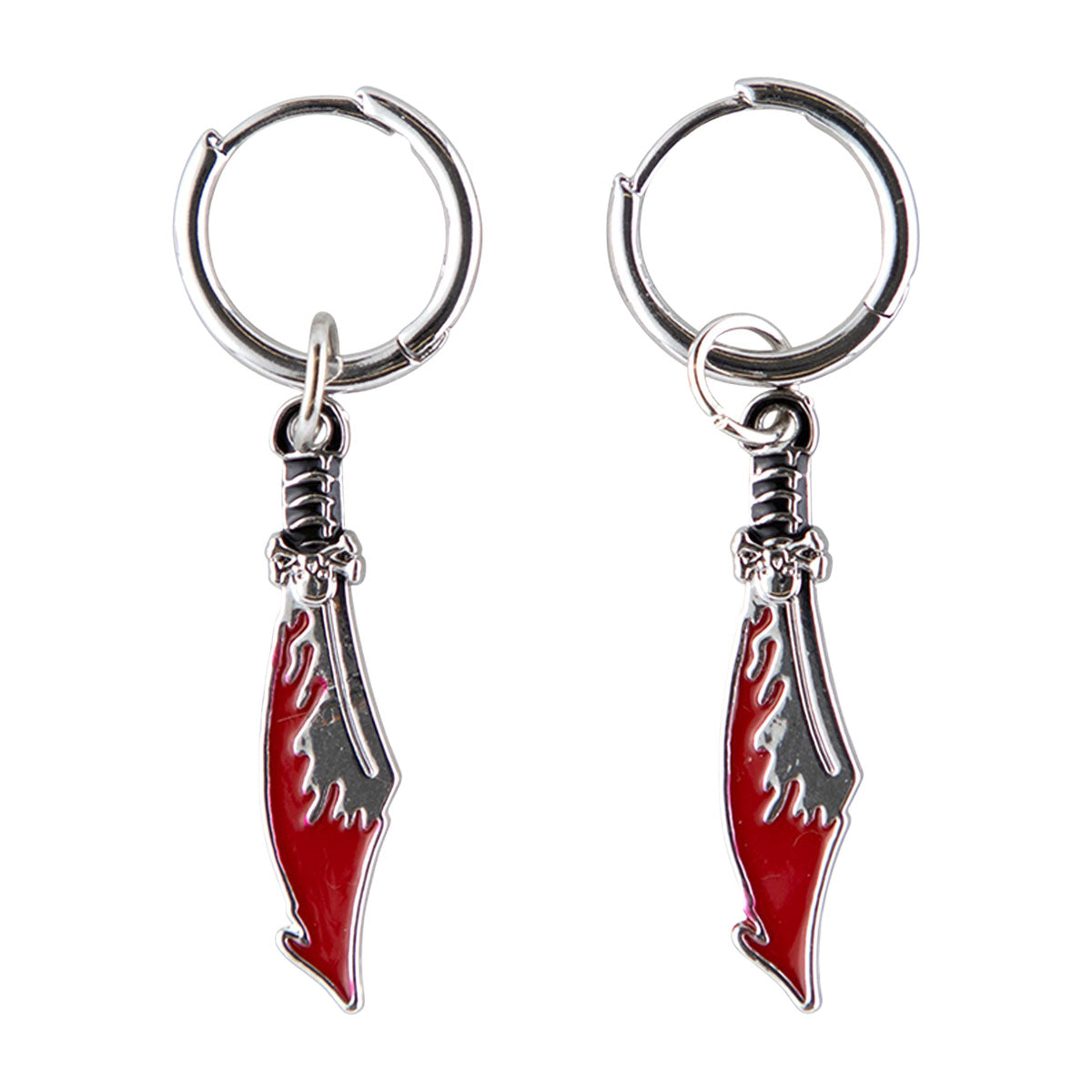 Santa Cruz Meek Slasher Sword Earring Set - Silver/Red image 2