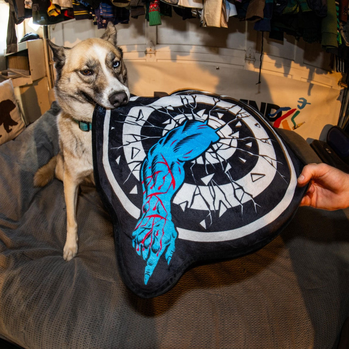 Santa Cruz Roskopp Target Pillow - Black image 3