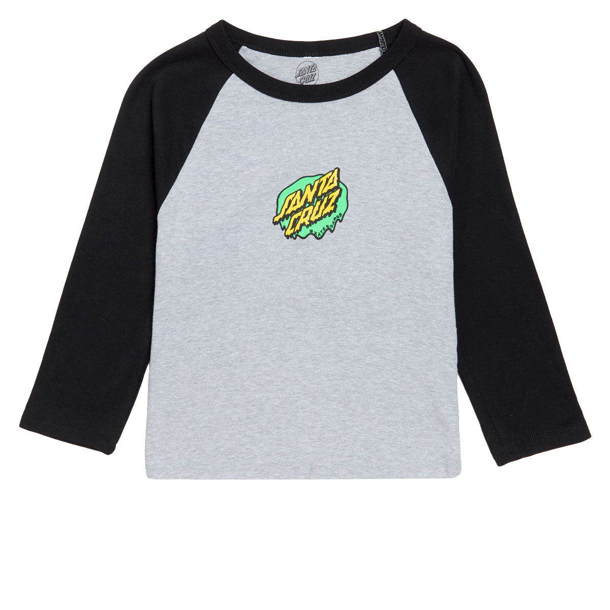 Santa Cruz Womens Slime Dot 3/4 Sleeve T-Shirt - Athletic Heather/Black image 1