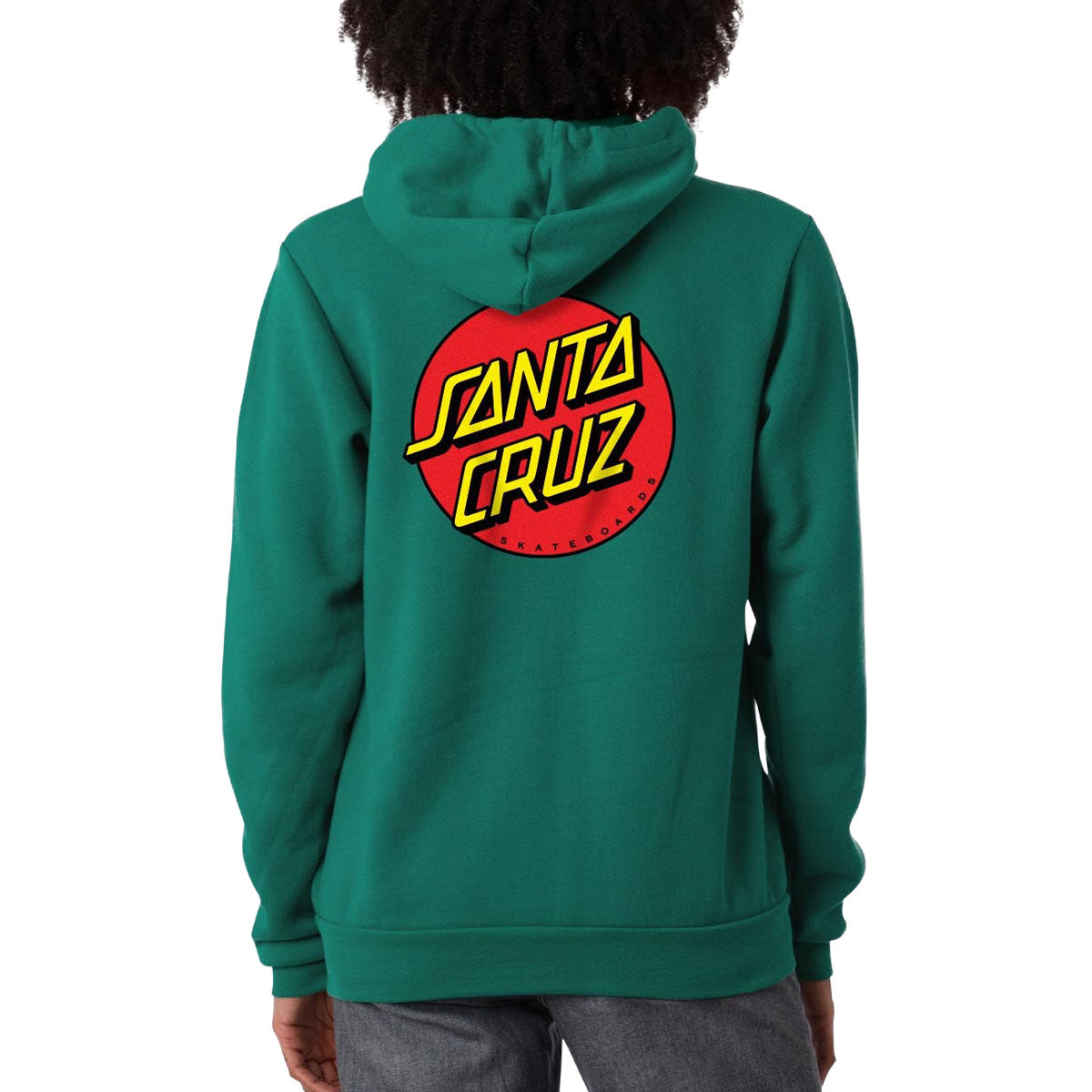 Santa Cruz Womens Classic Dot Zip Hoodie - Alpine Green image 2