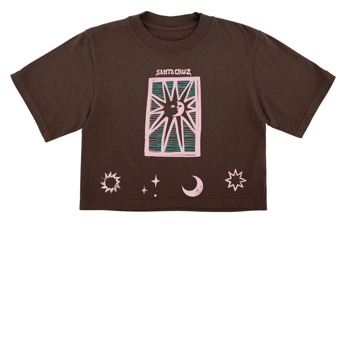Santa Cruz Womens Sun Stamp Front T-Shirt - Mocha image 1