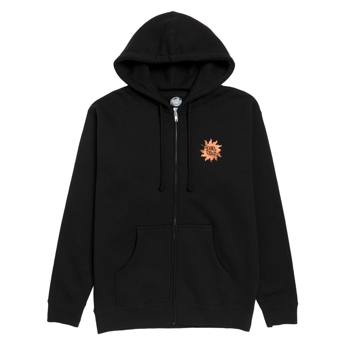 Santa Cruz Womens Sun Daze Zip Hoodie - Black image 1