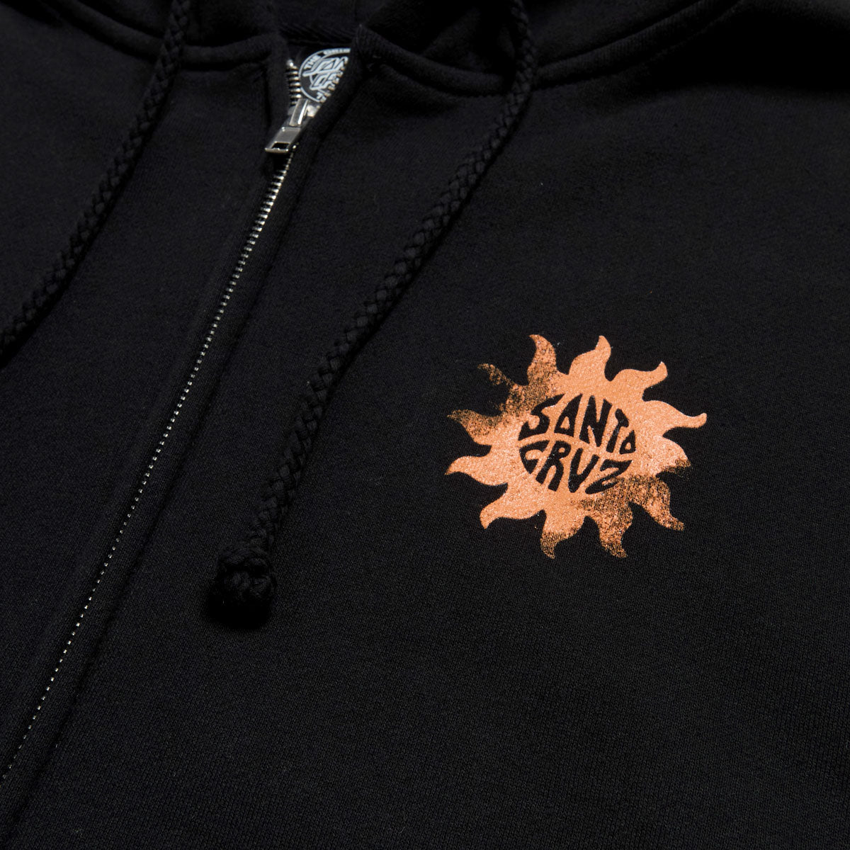 Santa Cruz Womens Sun Daze Zip Hoodie - Black image 3