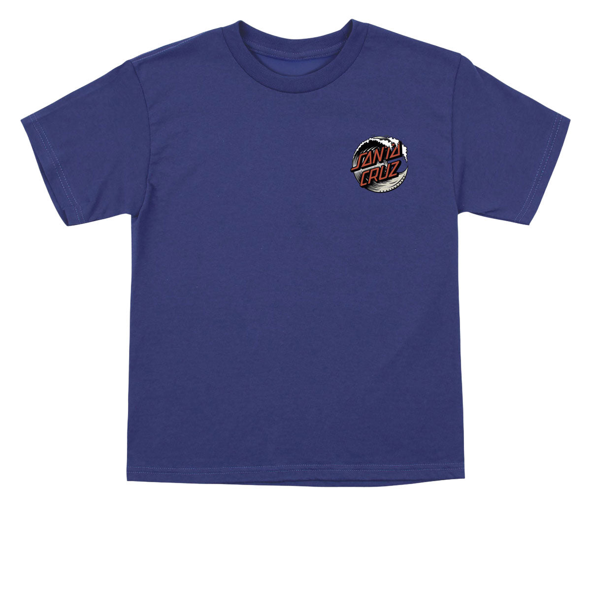 Santa Cruz Youth Wave Dot T-Shirt - Cobalt/Dust image 1