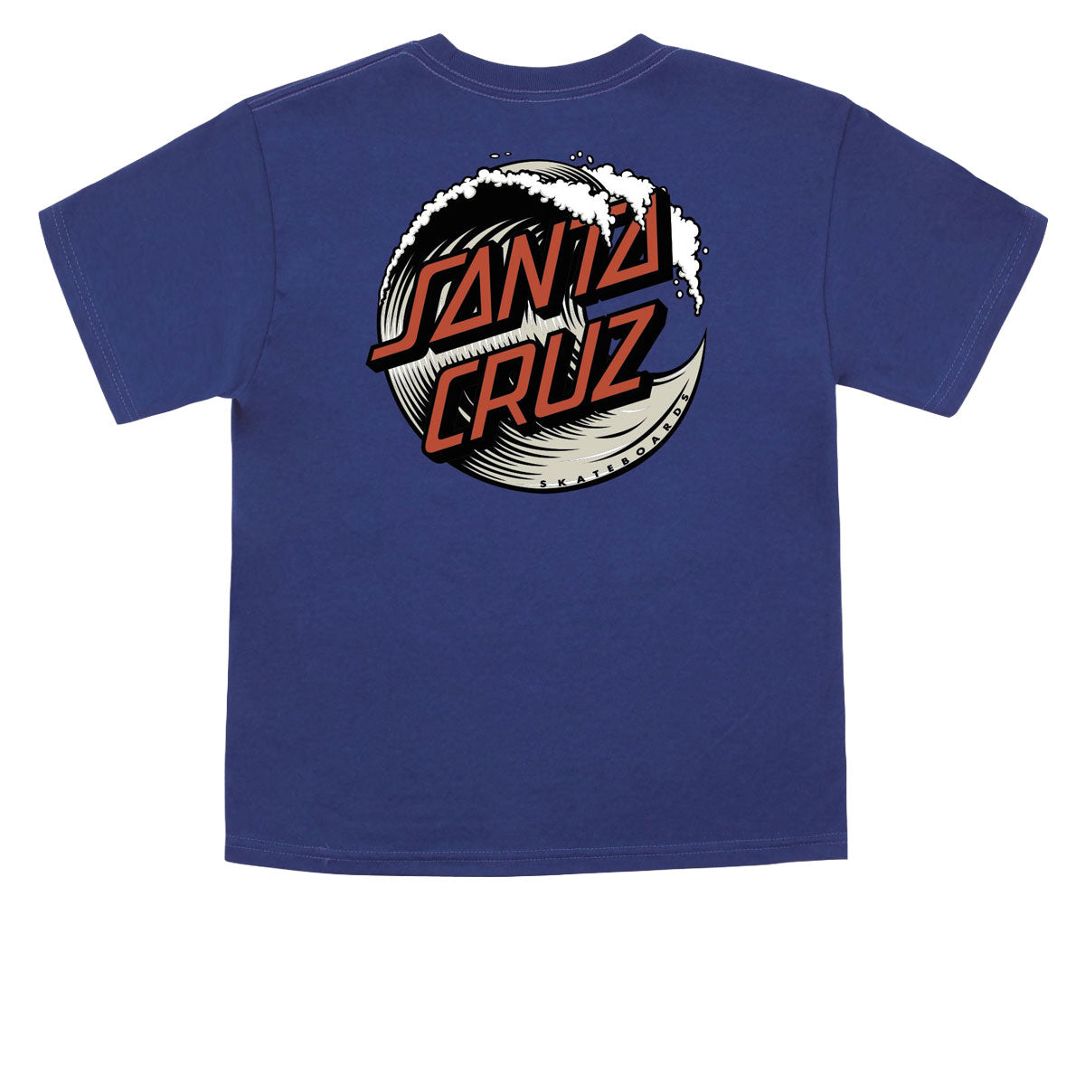 Santa Cruz Youth Wave Dot T-Shirt - Cobalt/Dust image 2