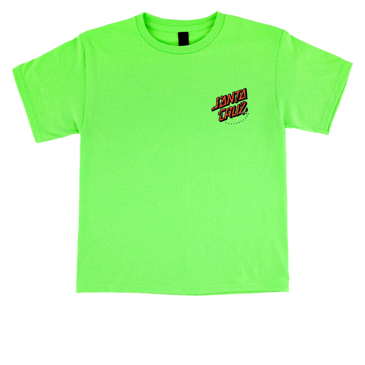 Santa Cruz Youth Roskopp Screaming Five T-Shirt - Neon Green image 2