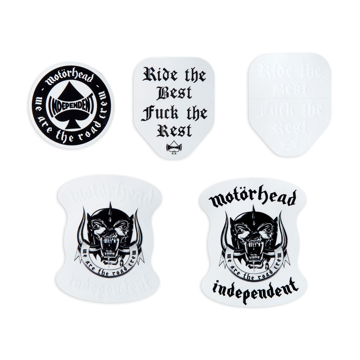 Independent x Motörhead 5 Pack Of Stickers - Assorted image 1