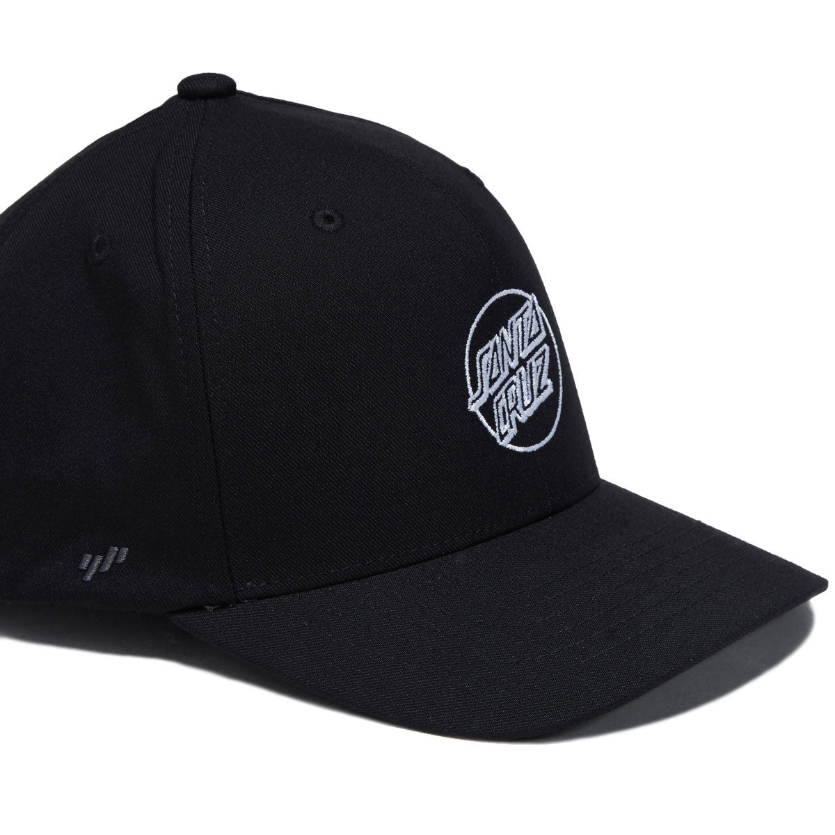 Santa Cruz Opus Dot Snapback Hat - Black/White image 3