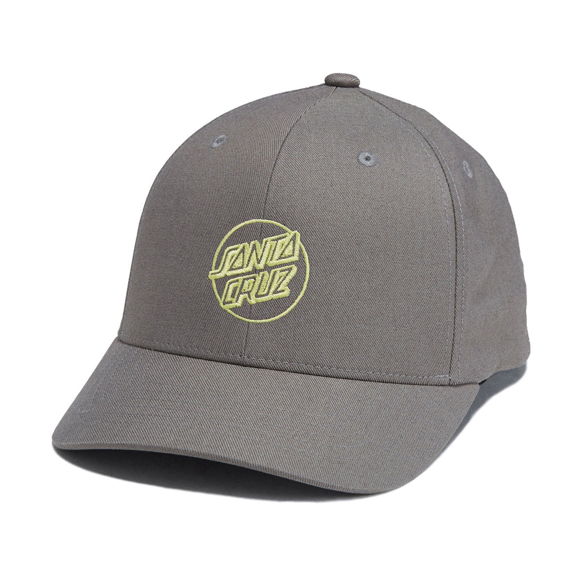 Santa Cruz Opus Dot Snapback Hat - Grey/Yellow image 1
