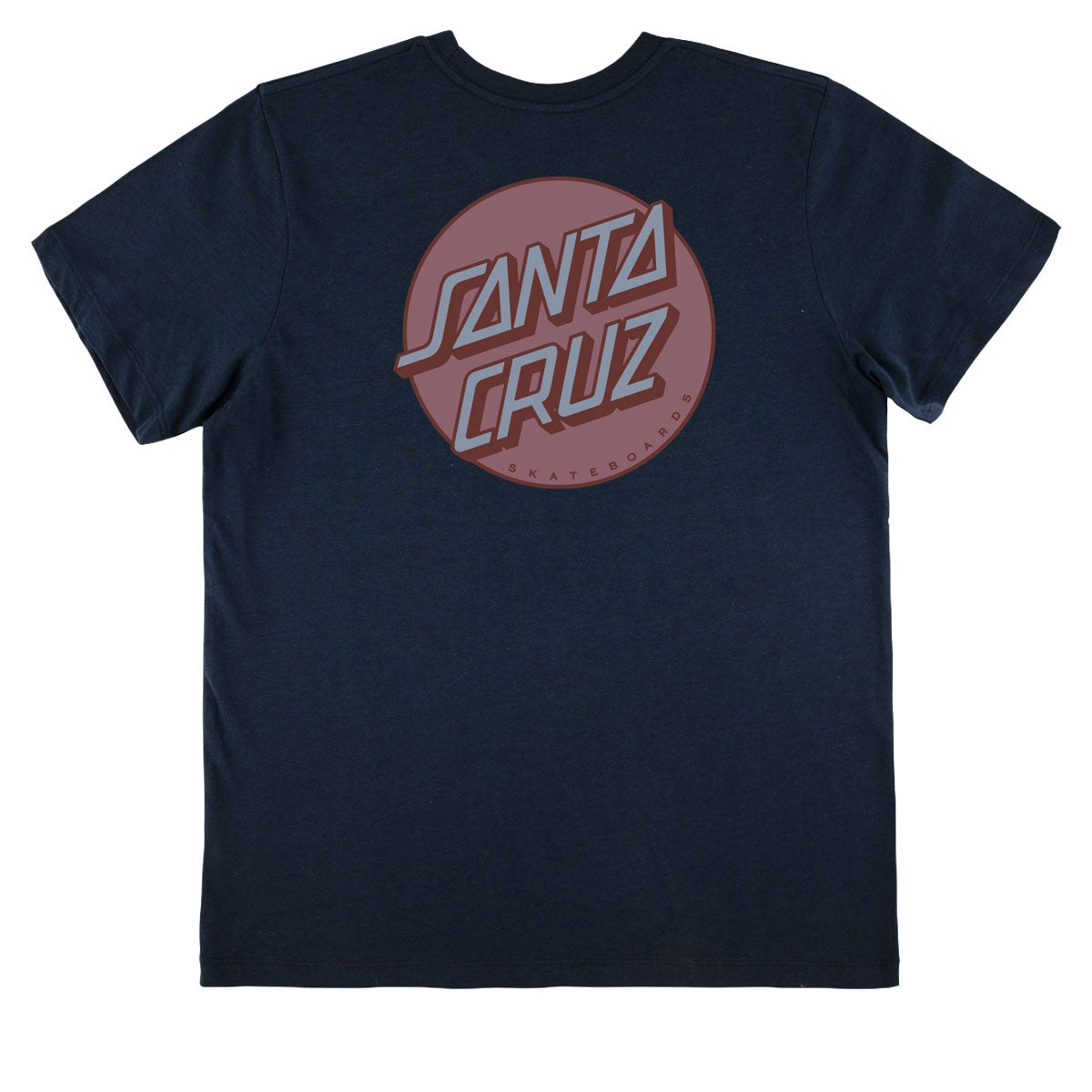 Santa Cruz Womens Other Dot Chest T-Shirt - Navy image 2