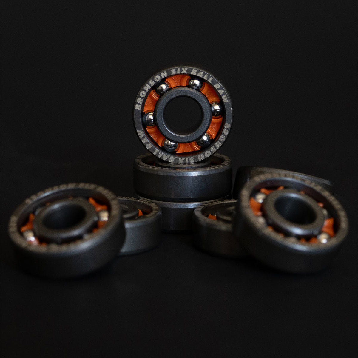 Bronson 6 Ball Raw Bearings - Black image 5