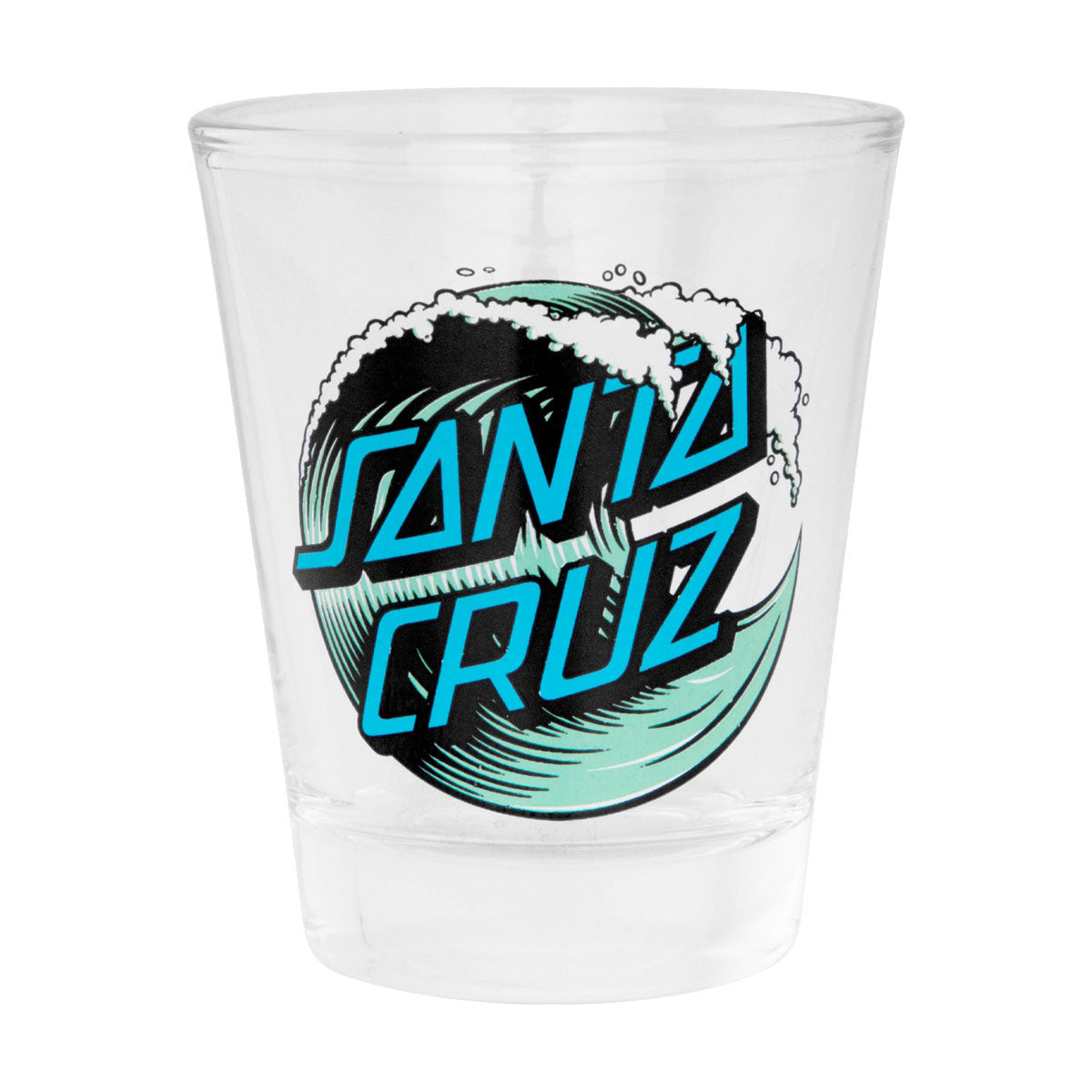 Santa Cruz Wave Dot 2oz Shot Glass - Clear image 1