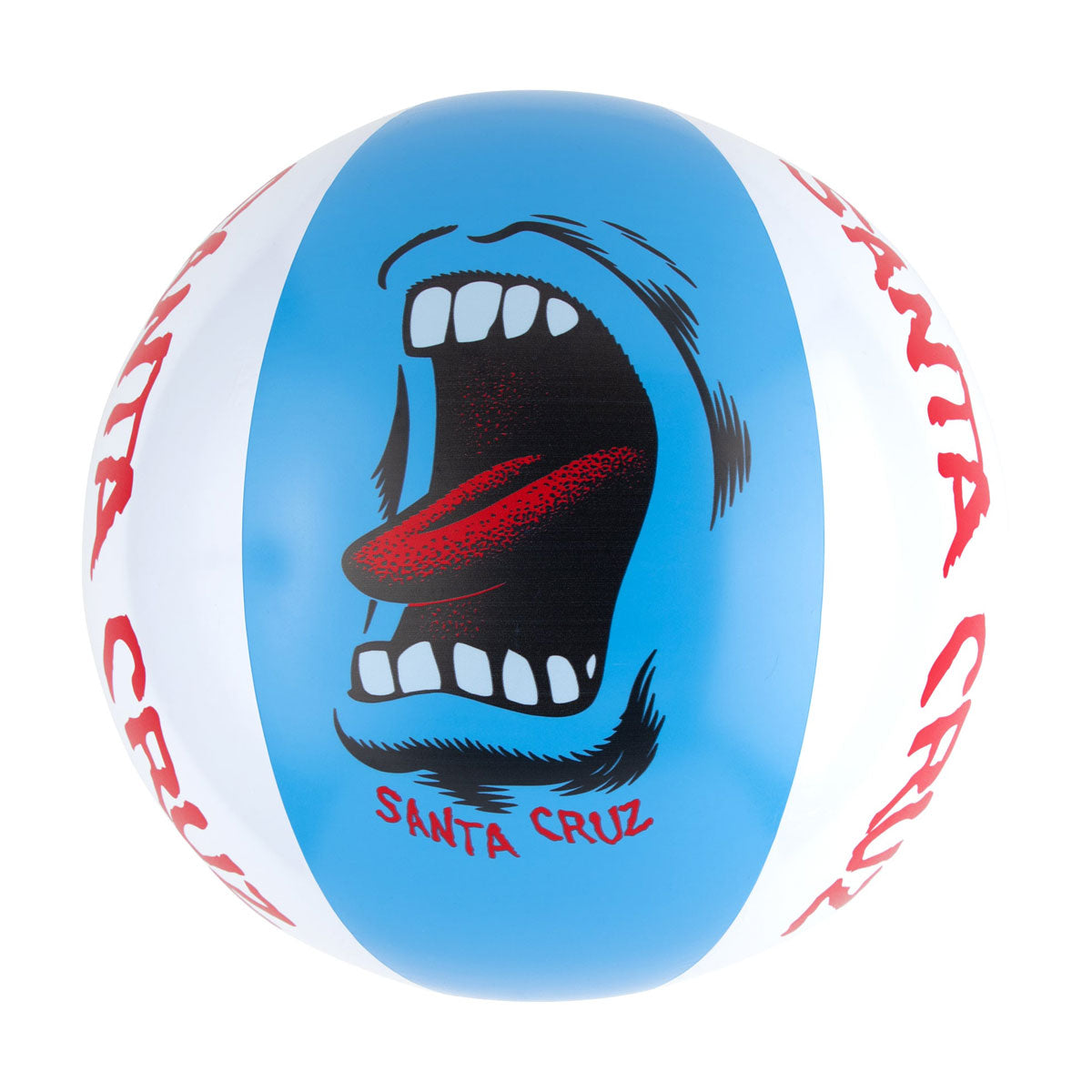 Santa Cruz Screaming Mouth Beach Ball - Blue/White image 1