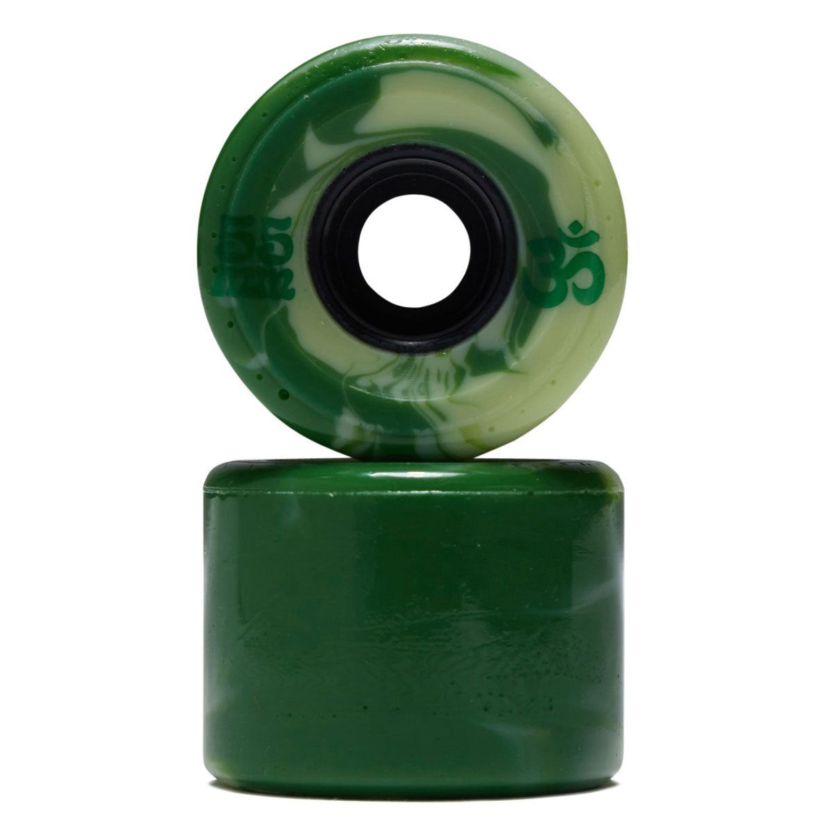 OJ Cru-Zen Mini Super Juice 78a Skateboard Wheels - Emerald Marble Swirl - 55mm image 2