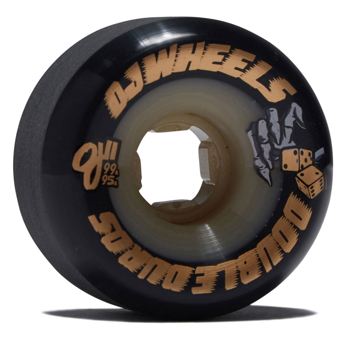 OJ Double Duro Gum Mini Combo 99a/95a Skateboard Wheels - Black - 58mm image 1