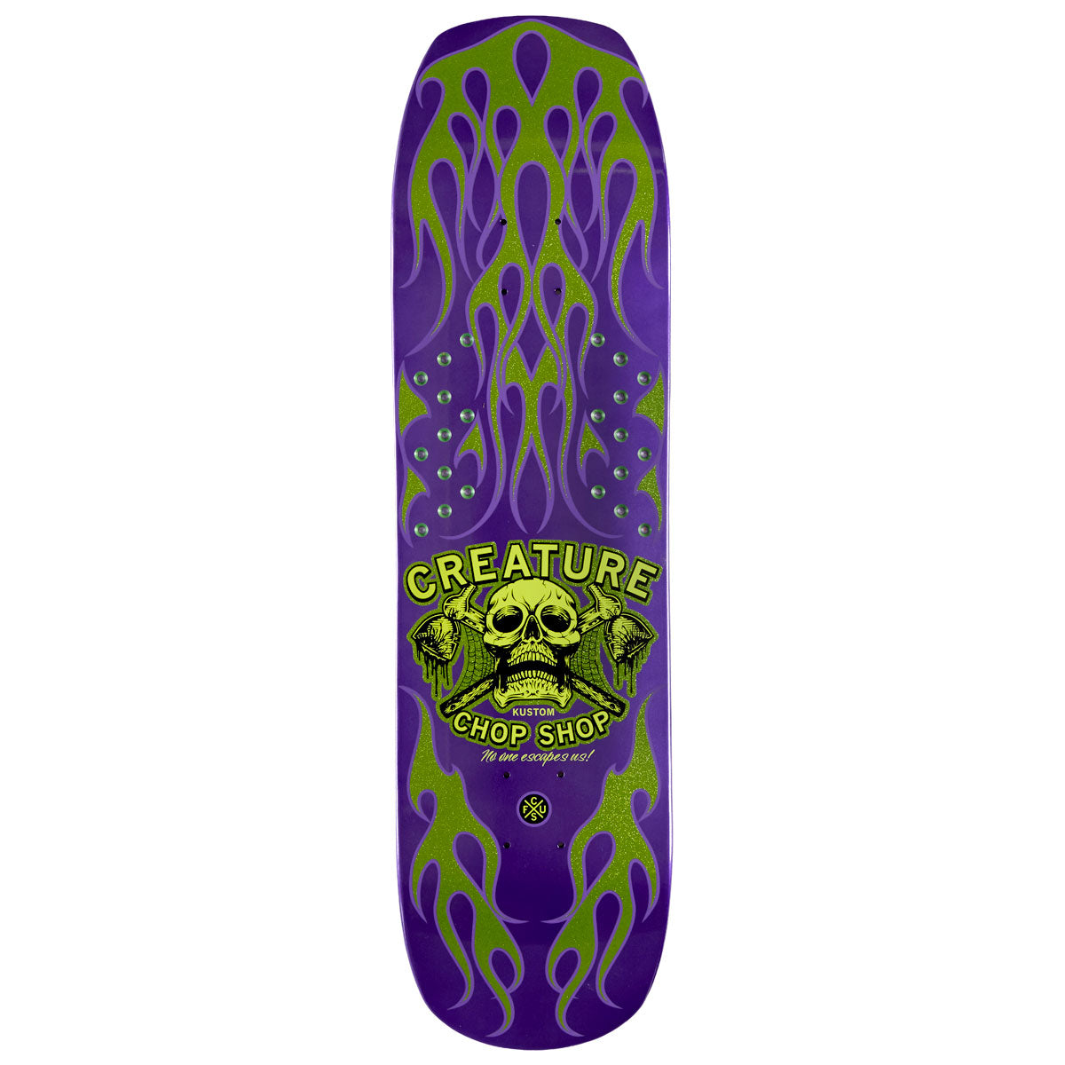 Creature Chop Shop Flame Skateboard Deck - 8.50