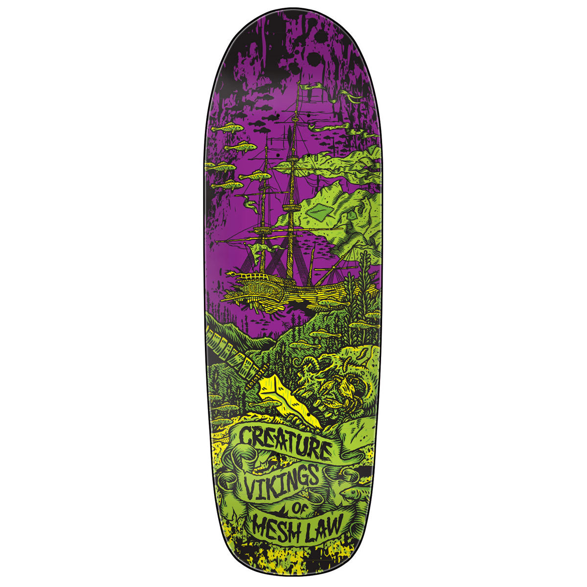 Creature Team Viking of Hesh Law XX Skateboard Deck - 9.55