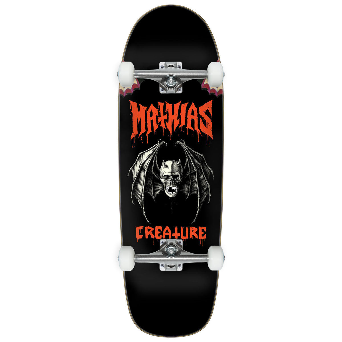 Creature Torres Skull Bat Skateboard Complete - 9.55