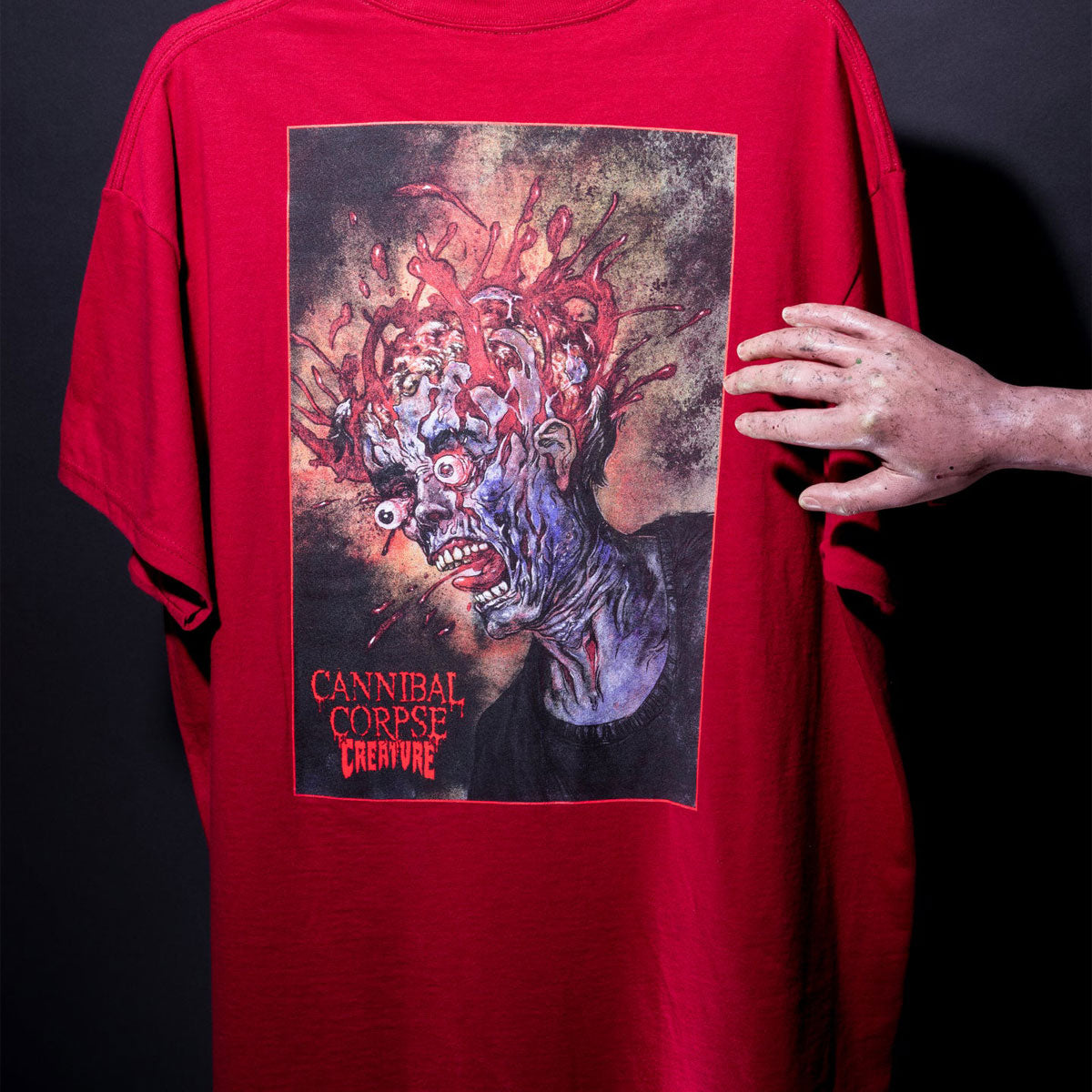 Creature x Cannibal Corpse T-Shirt - Cardinal Red image 4