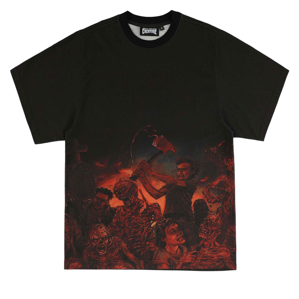Creature x Cannibal Corpse Ringer T-Shirt - Black image 1
