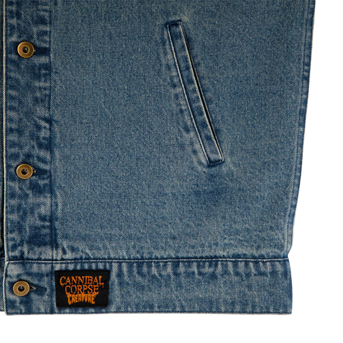 Creature x Cannibal Corpse Denim Vest - Light Denim image 4