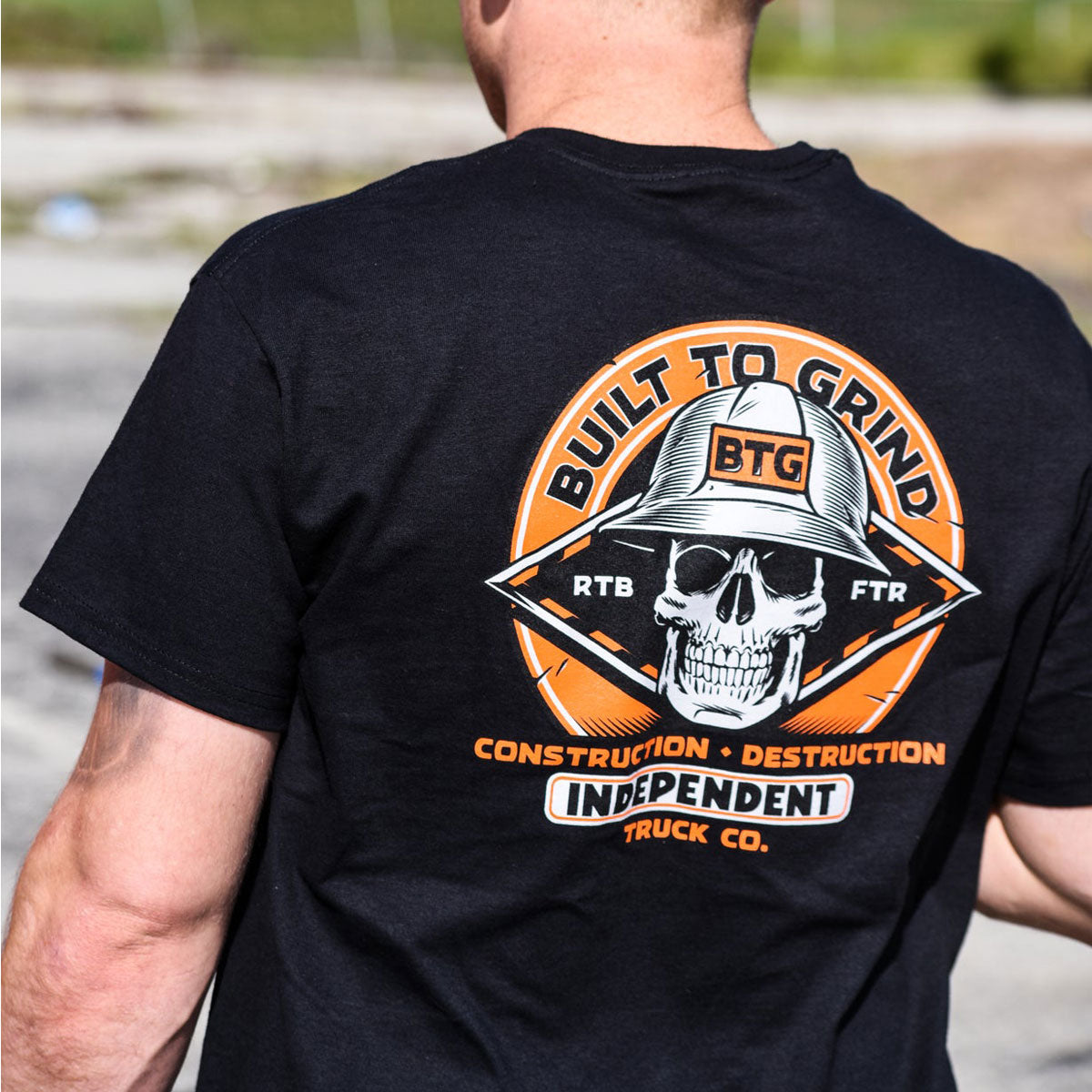 Independent Built To Grind Hard Head T-Shirt - Black image 3