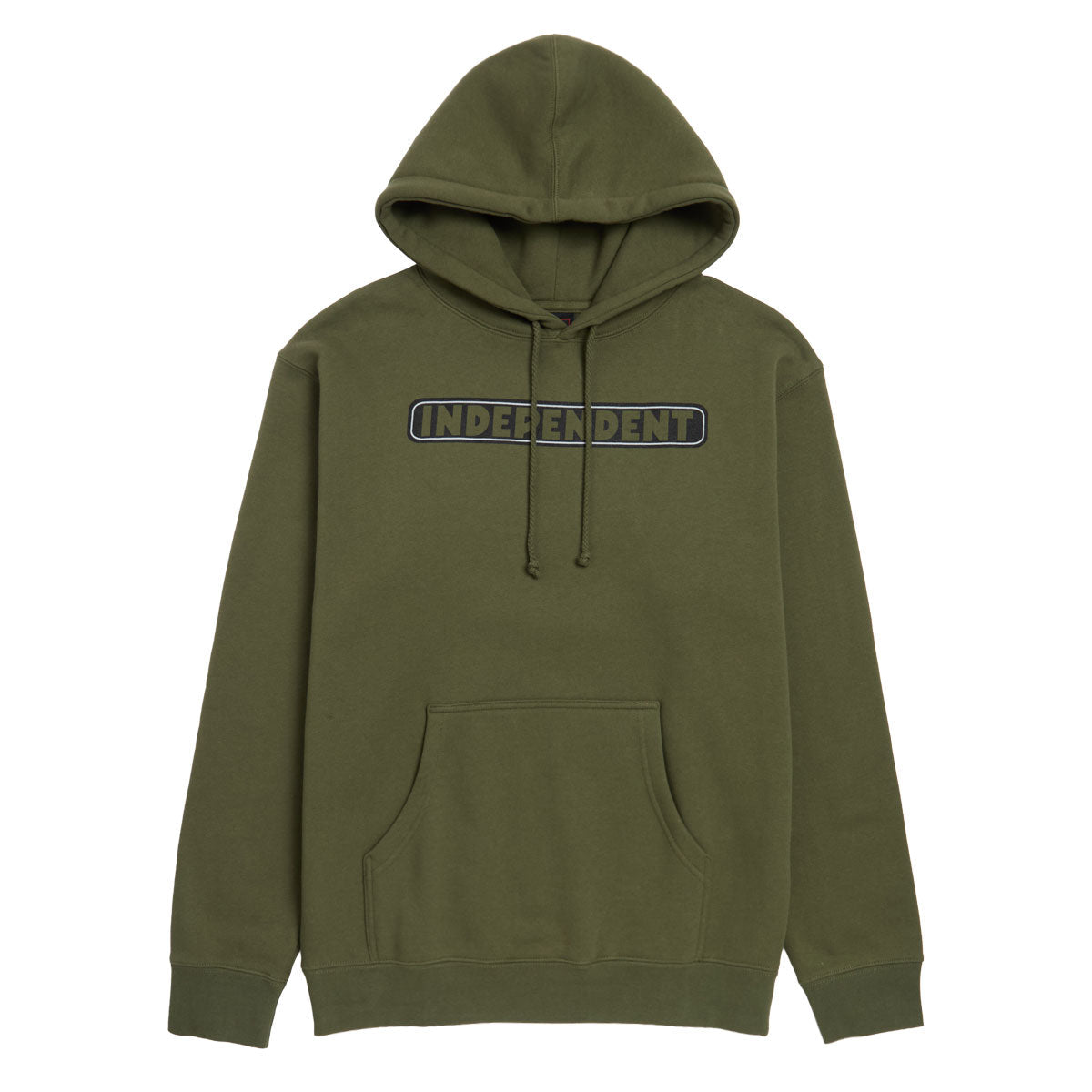 Independent Bar Logo Hoodie - Army image 1