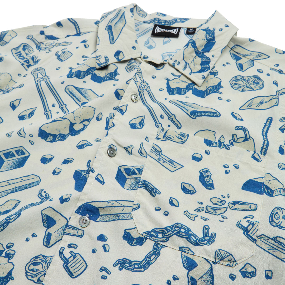 Independent Under The Bridge Party Shirt - Concrete/Blue image 3