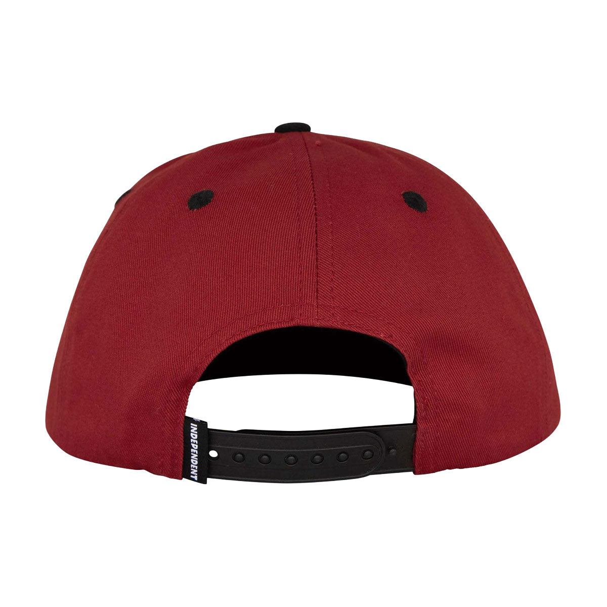 Independent Sticker Slap Snapback Hat - Maroon/Black image 3