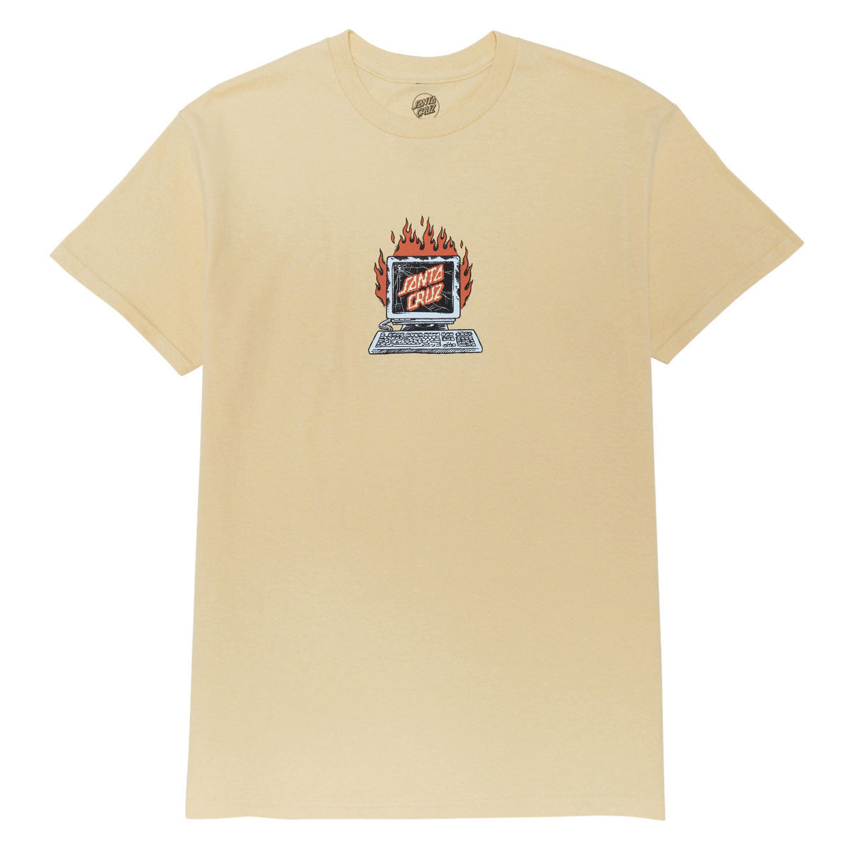 Santa Cruz Self Destruct T-Shirt - Vegas Gold image 1