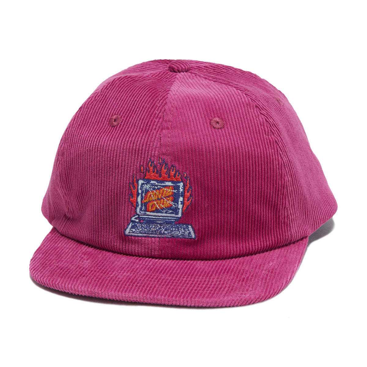 Santa Cruz Self Destruct Snapback Hat - Wine image 1
