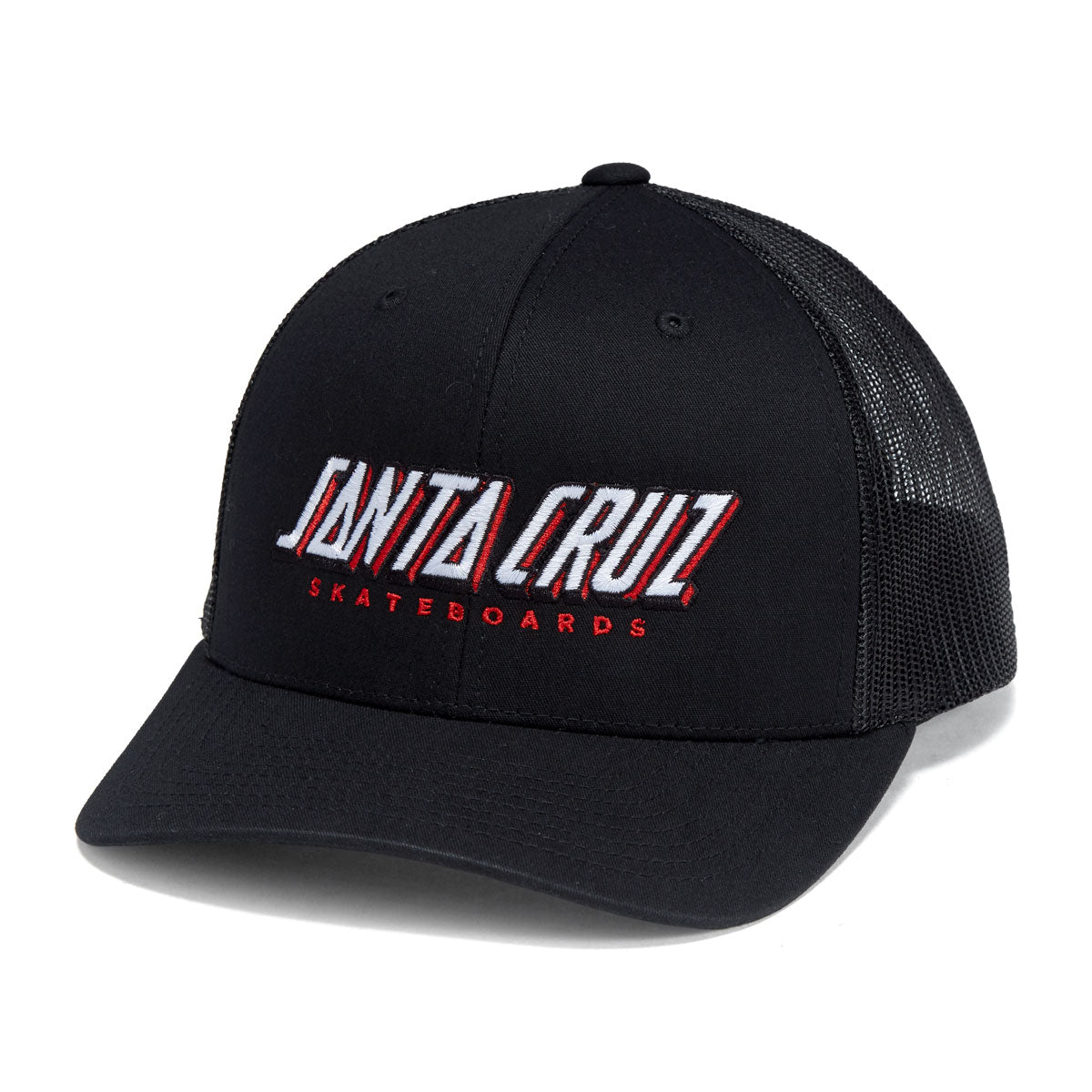 Santa Cruz Big Strip Snapback Hat - Black image 1