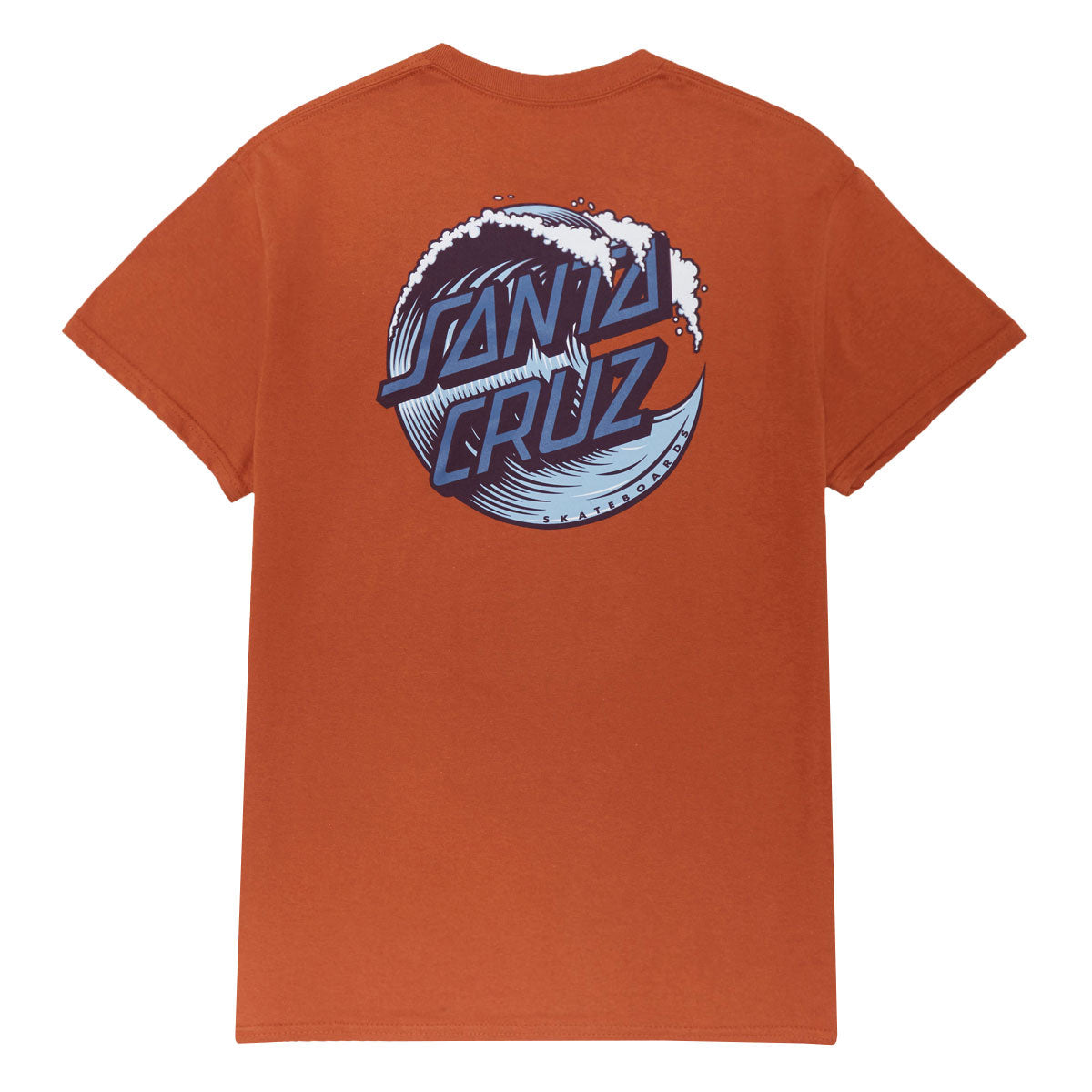 Santa Cruz Wave Dot T-Shirt - Texas Orange/Blue image 1