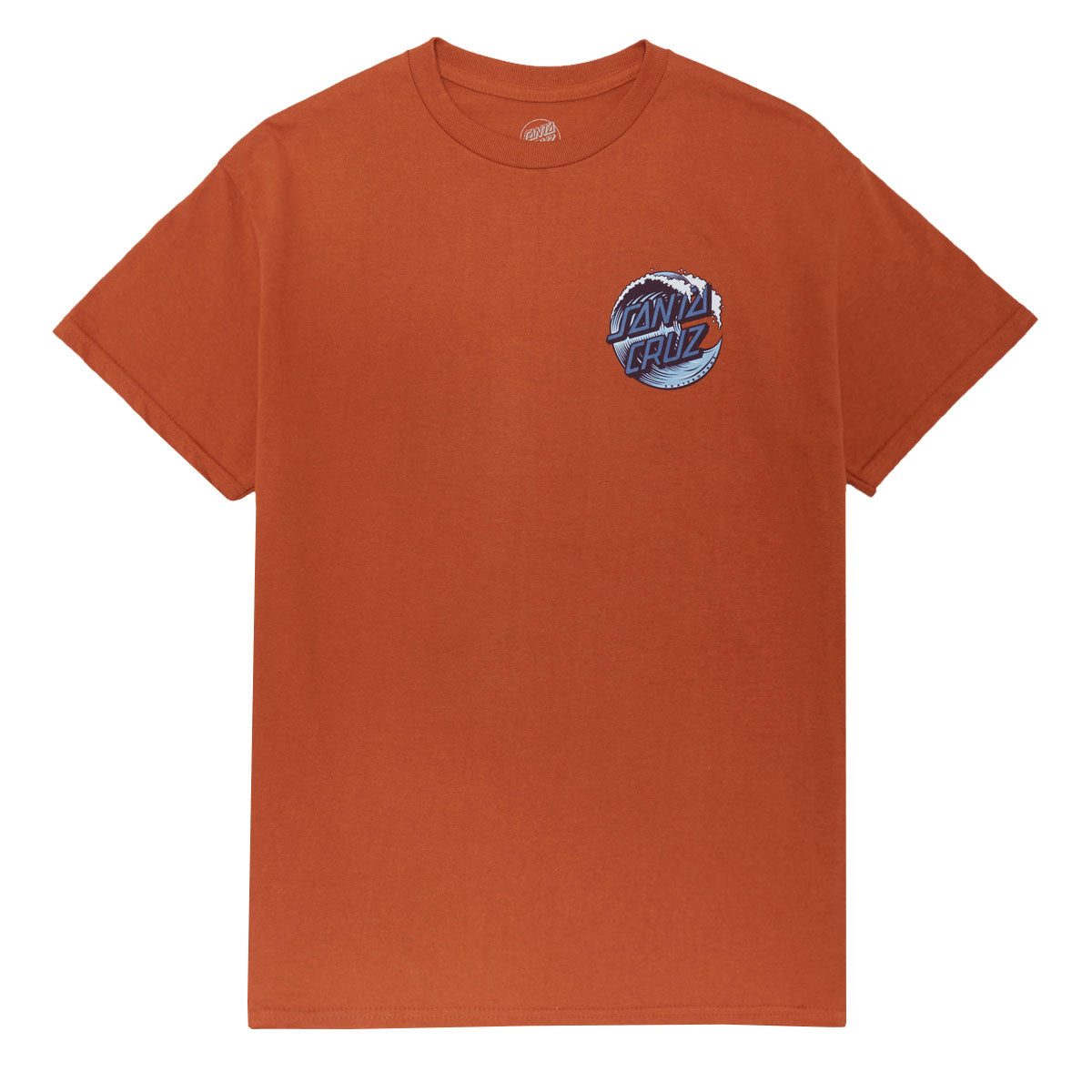 Santa Cruz Wave Dot T-Shirt - Texas Orange/Blue image 2