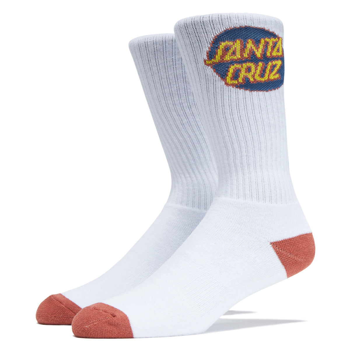 Santa Cruz Cruz Crew 2 Pair Of Socks - White/Blue image 1