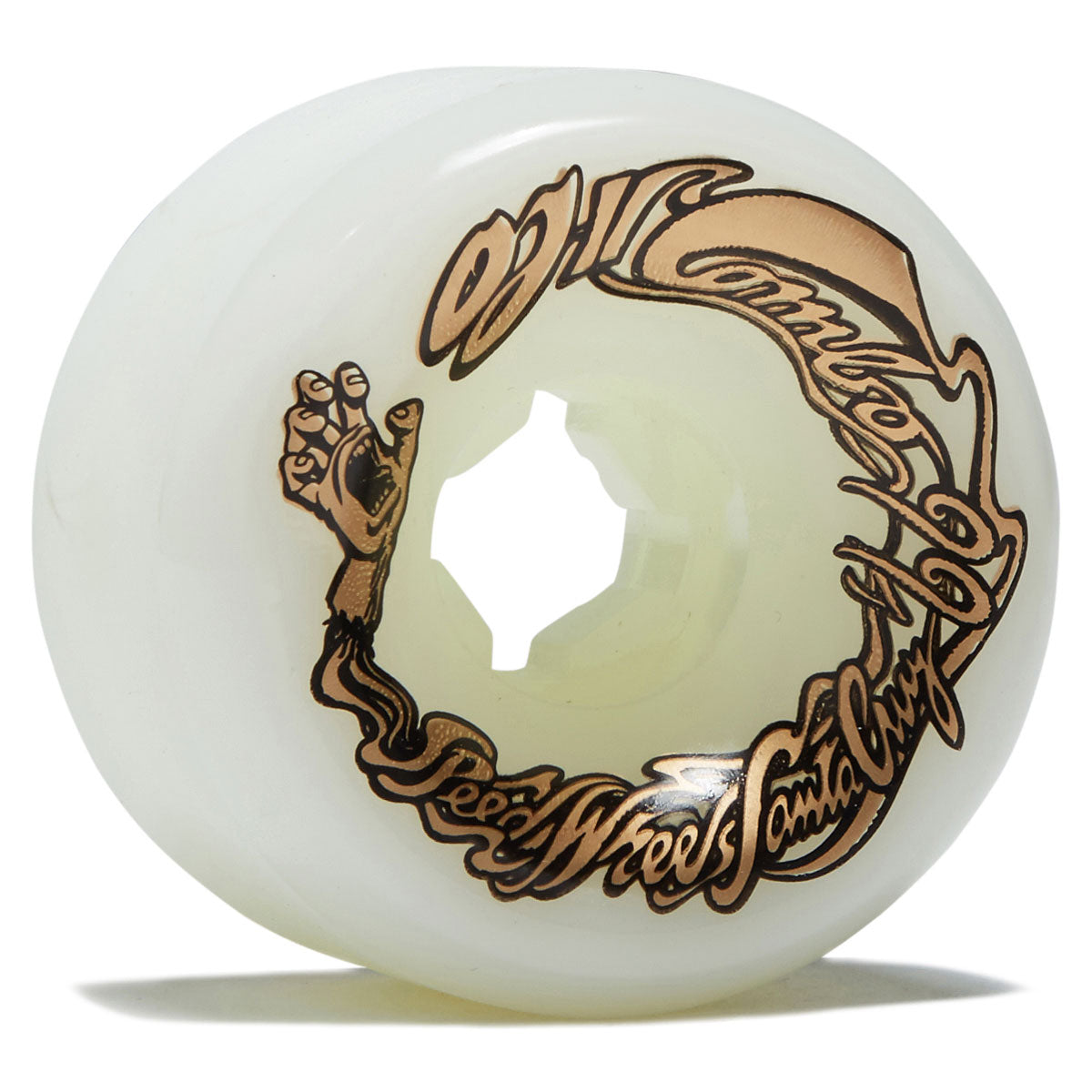 OJ Combos 99a Skateboard Wheels - Gold/White - 60mm image 1