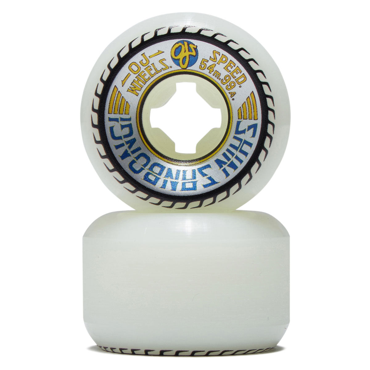 OJ Shin Sanbongi Mini Combos 99a Skateboard Wheels - White - 54mm image 2
