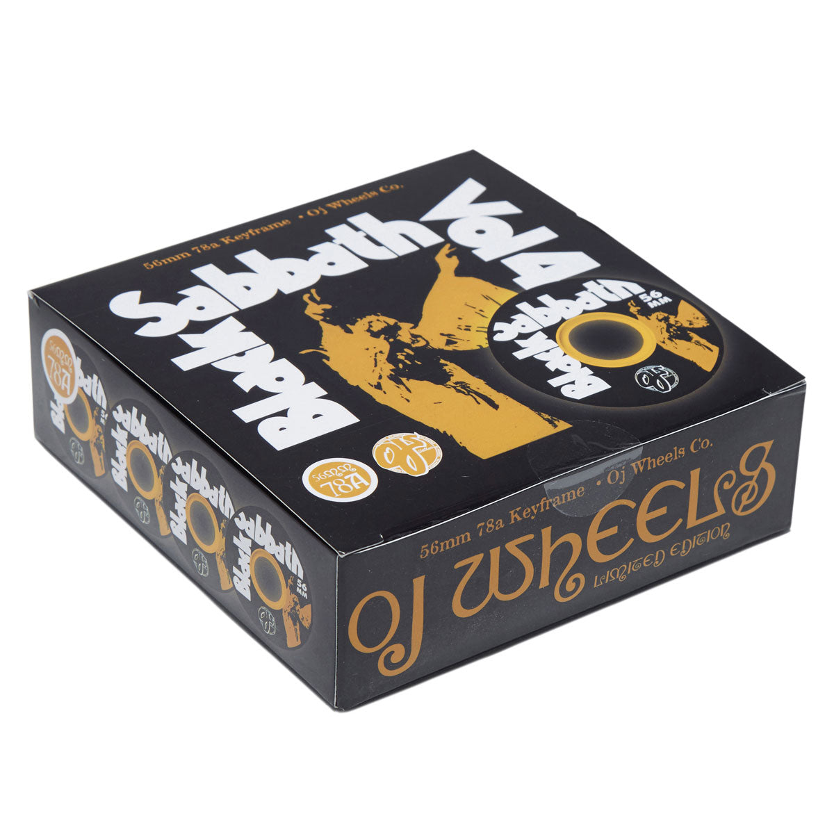 OJ x Black Sabbath Vol 4 Keyframe 78a Skateboard Wheels - Black - 56mm image 3