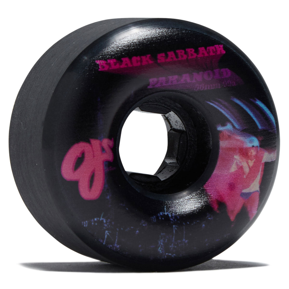 OJ x Black Sabbath Paranoid Chubbies 99a Skateboard Wheels - Black - 56mm image 1